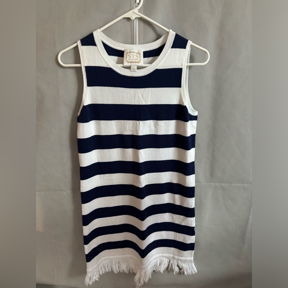 Sail to Sable Navy Striped Dress
